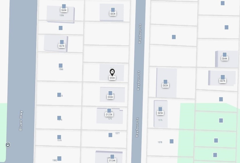 Property Map, Price Overlay. Displaying property boundaries and associated price points for the property