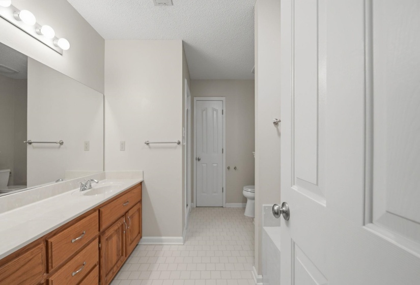 Jetted Tub; double vanities