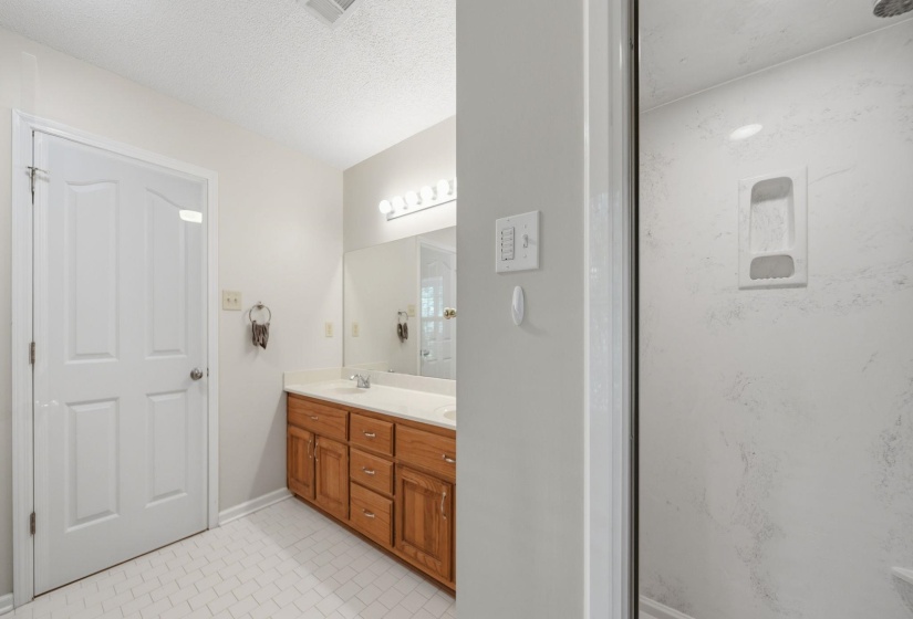 Jetted Tub; double vanities; separate shower
