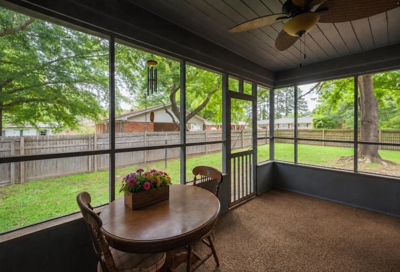 Screened porch