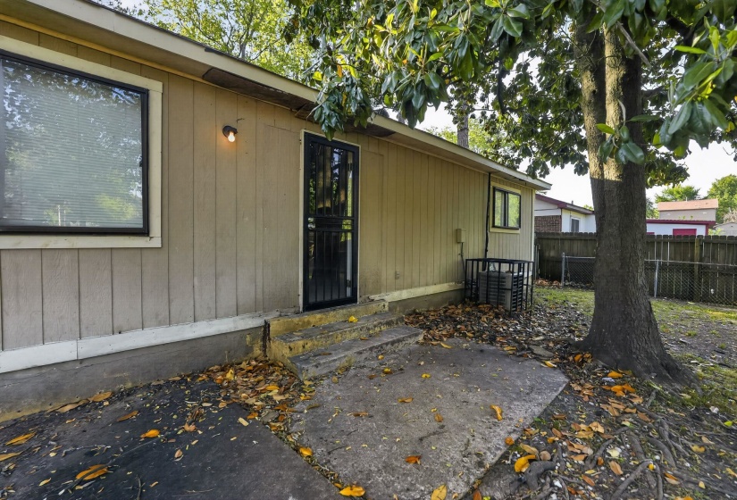 Doorway to property