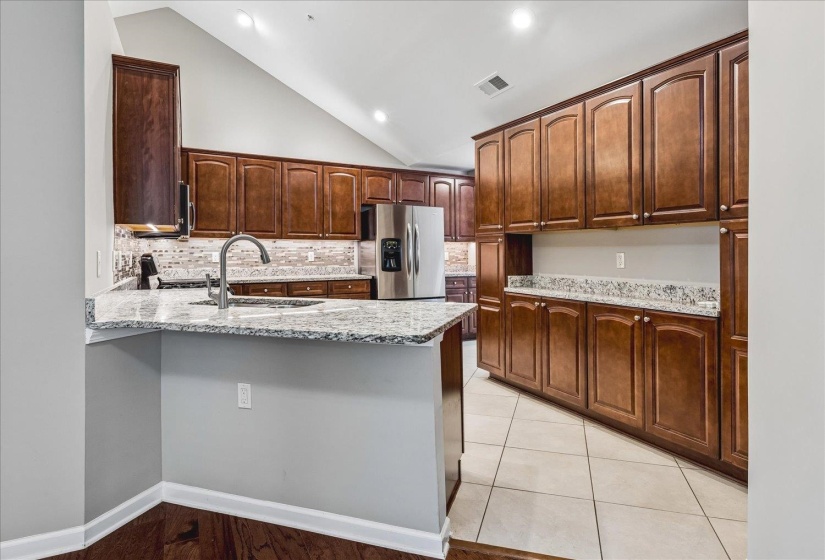 This unit is upgraded with extra cabinets
