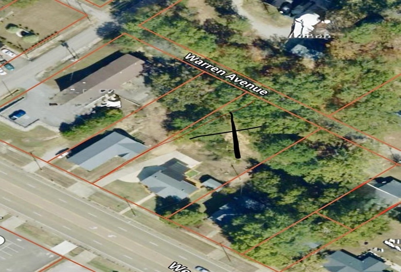Aerial Parcel Map. Illustrating the property boundaries and surrounding infrastructure
