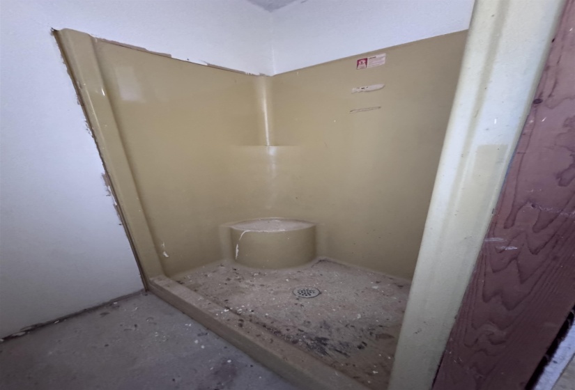 Bathroom featuring a stall shower