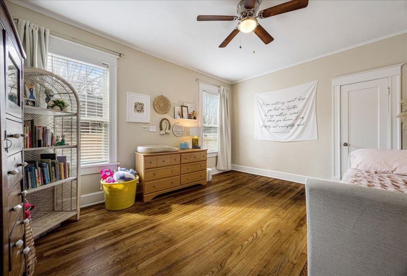Hardwood flooring with a natural finish