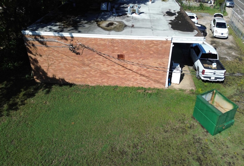 View from above of property