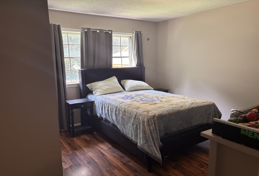 Wood-finish flooring throughout