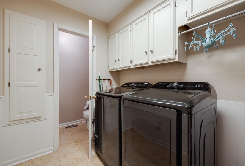 Off the back of the Kitchen is the Laundry Roomo