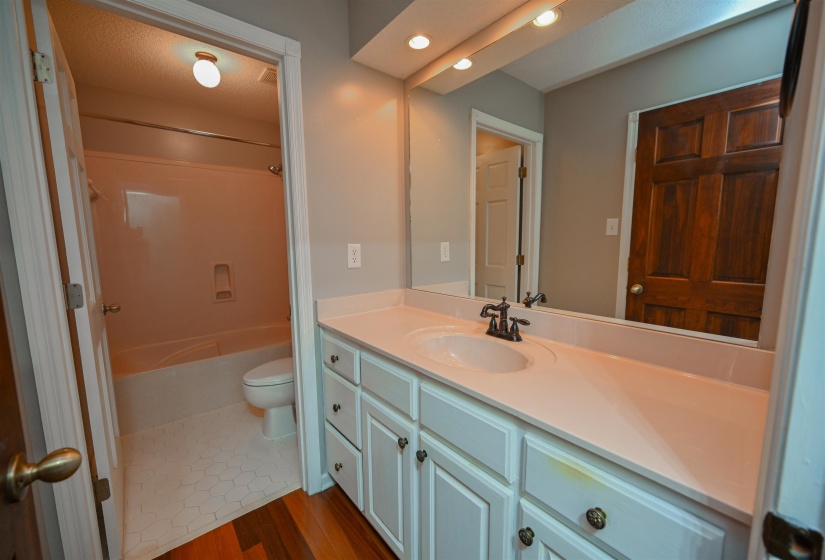 Downstairs bathroom for guests and shared with 2 other downstairs bedrooms.