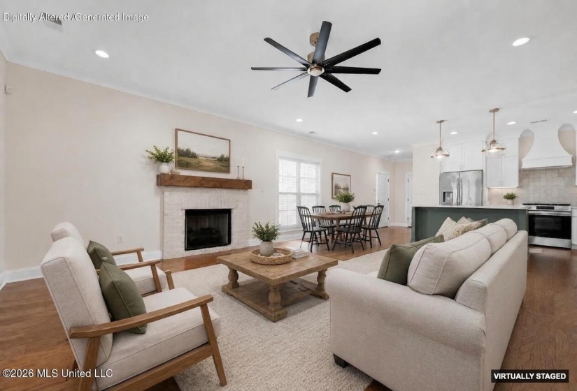 Staged Living & Dining Rooms