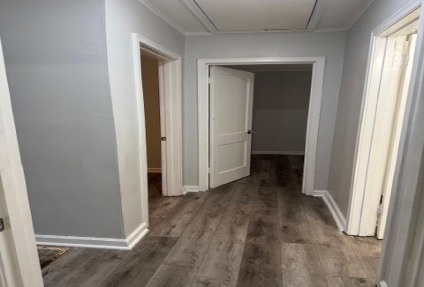Bathroom featuring wooden walls