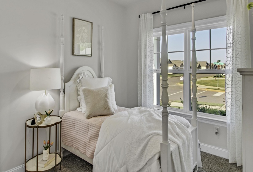 Bedroom with baseboards