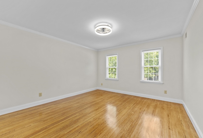 View of the second bedroom unfurnished.
