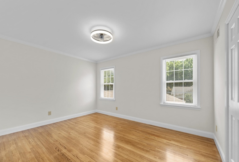 View of the third bedroom unfurnished.