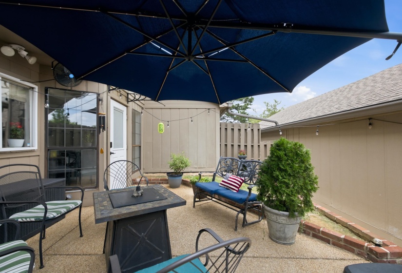 Enjoy the outdoors on the patio