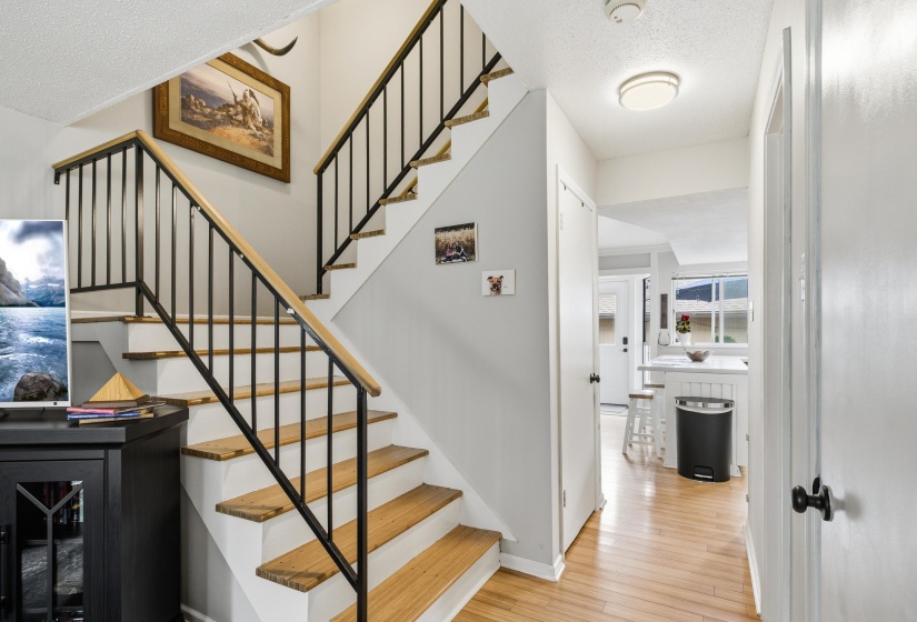 Having a nice landing on stairs makes it so much easier for everyone - especially when moving items.