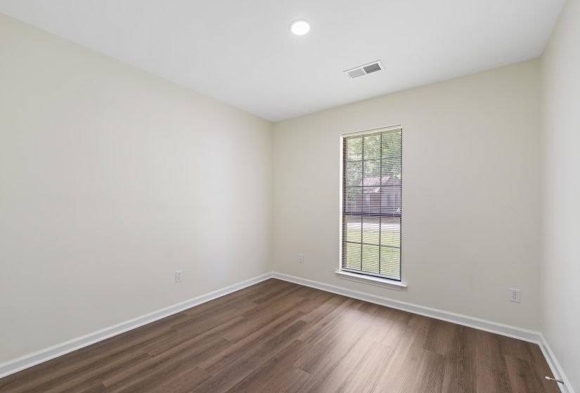 View of the third bedroom unfurnished.