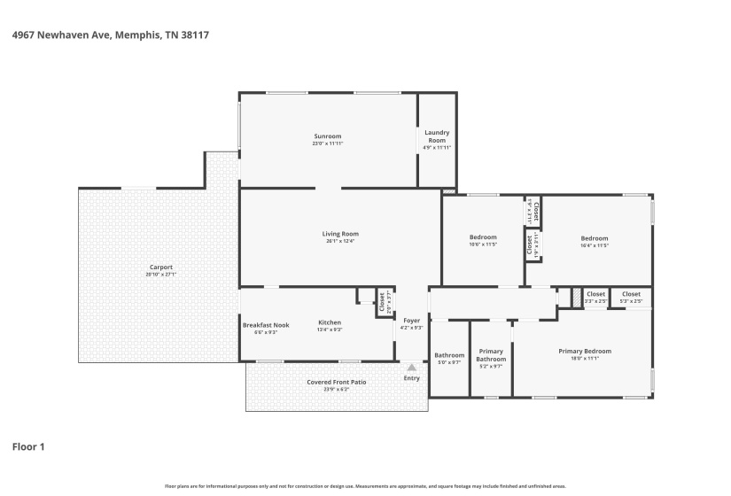 4967 NEWHAVEN AVE, Memphis, Tennessee 38117, 3 Bedroom Bedrooms, 8 Room Rooms,2 BathroomBathrooms,Residential,For Sale,NEWHAVEN,0,10224730