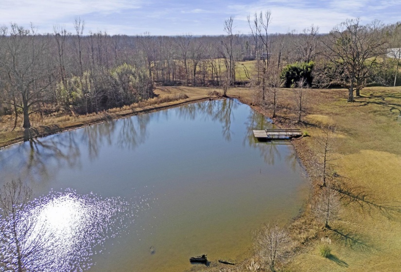 Water view featuring a floating dock