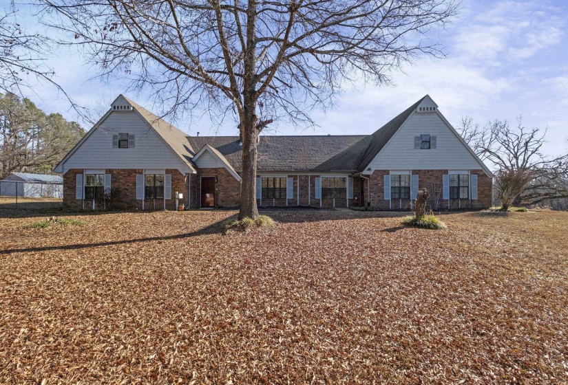 View of front facade with brick siding