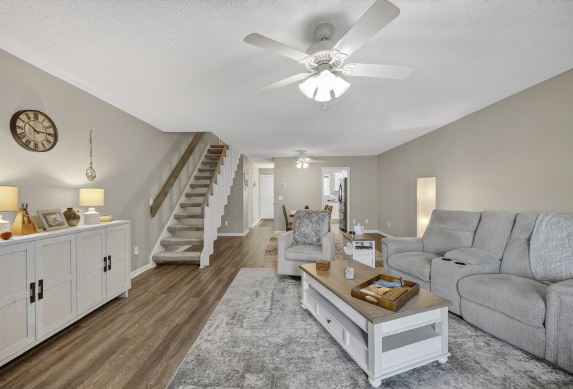 Open-concept living space