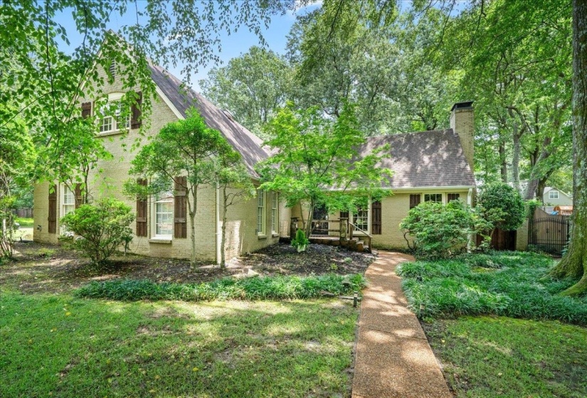 View of front of property featuring a chimney
