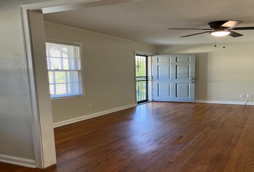 View from the dining room toward the front entry