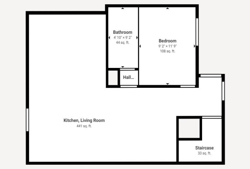 View of room layout