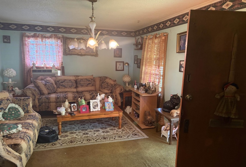 Carpet flooring and wallpaper trim