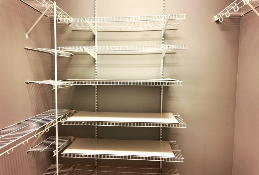 Customizable wire shelving system with integrated closet rods and solid shelf inserts