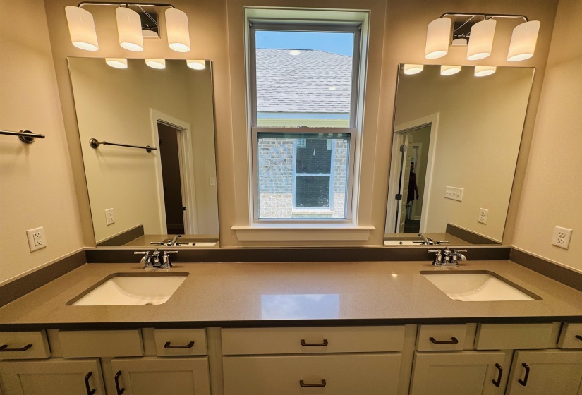Bathroom with double vanity