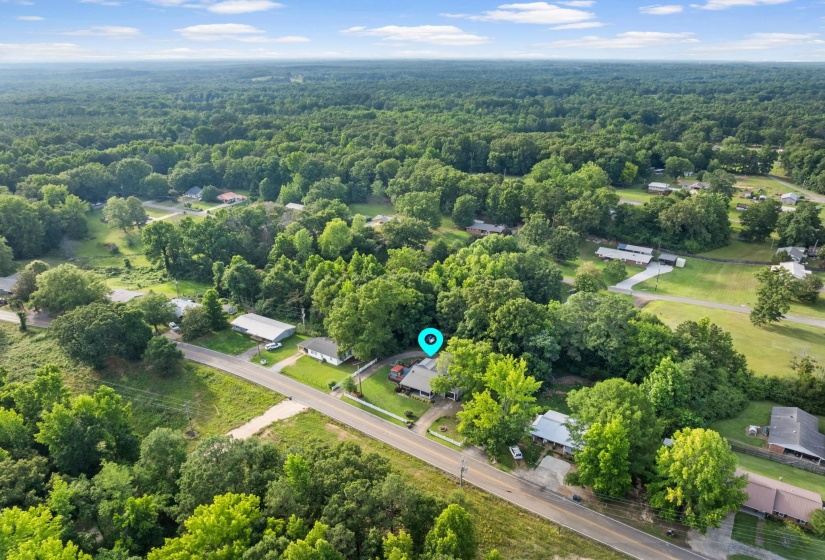 Expansive treed landscape providing a natural setting