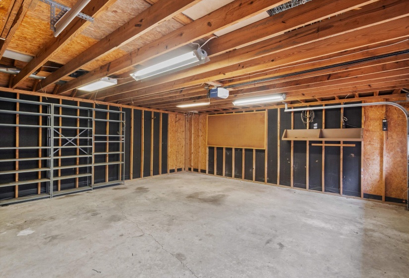 With built-in shelving!