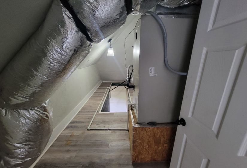 Interior space featuring wood finished floors