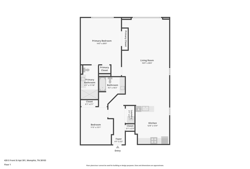 420 FRONT ST, Memphis, Tennessee 38103, 2 Bedroom Bedrooms, 4 Room Rooms,2 BathroomBathrooms,Residential,For Sale,FRONT,0,10226203