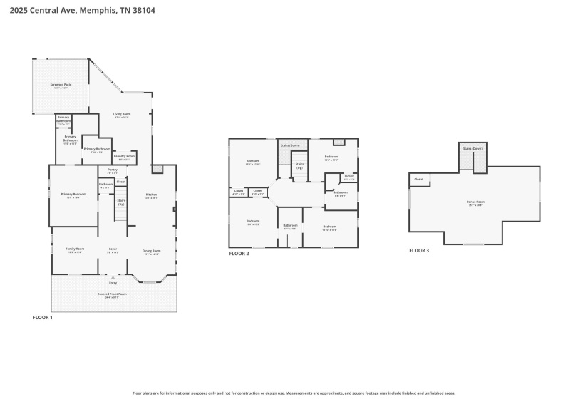 2025 CENTRAL AVE, Memphis, Tennessee 38104, 5 Bedroom Bedrooms, 10 Room Rooms,3.1 BathroomBathrooms,Residential,For Sale,CENTRAL,0,10224951