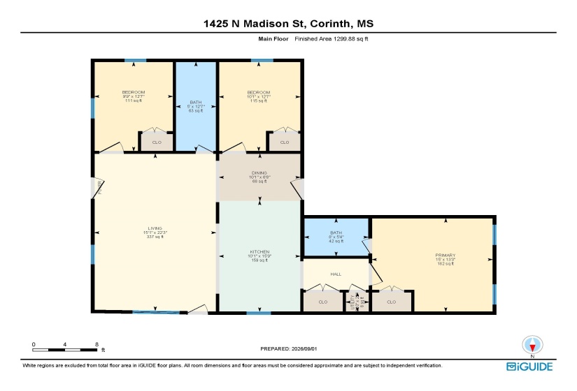 1425 MADISON ST, Corinth, Mississippi 38834, 3 Bedroom Bedrooms, 8 Room Rooms,2 BathroomBathrooms,Residential,For Sale,MADISON,0,10229611