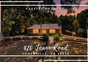 420 JOANN RD, Somerville, Tennessee 38068, 4 Bedroom Bedrooms, 8 Room Rooms,2 BathroomBathrooms,Residential,For Sale,JOANN,0,10229705