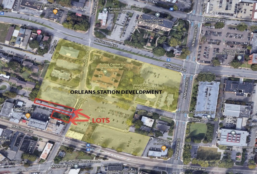 0 ORLEANS ST, Memphis, Tennessee 38105, ,Land,For Sale,ORLEANS,10143389