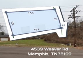 4539 WEAVER RD, Memphis, Tennessee 38109, ,Land,For Sale,WEAVER,10149480
