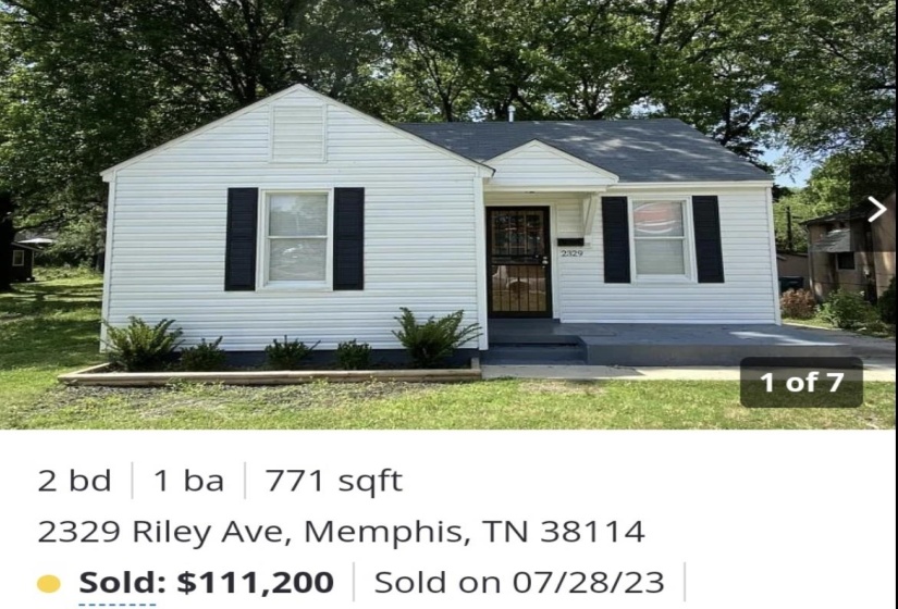 2151 GOFF AVE, Memphis, Tennessee 38114, 2 Bedrooms Bedrooms, 4 Rooms Rooms,1 BathroomBathrooms,Residential,For Sale,GOFF,10156596