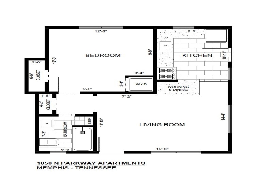 1050 PARKWAY AVE, Memphis, Tennessee 38105, 1 Bedroom Bedrooms, 4 Rooms Rooms,1 BathroomBathrooms,Rental Properties,For Sale,PARKWAY,10132367