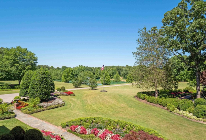 View from balcony of house