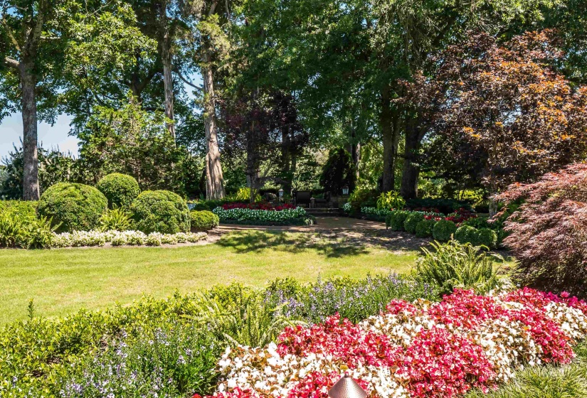 Extensive landscaping