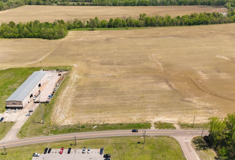 Bird's eye view with a rural view