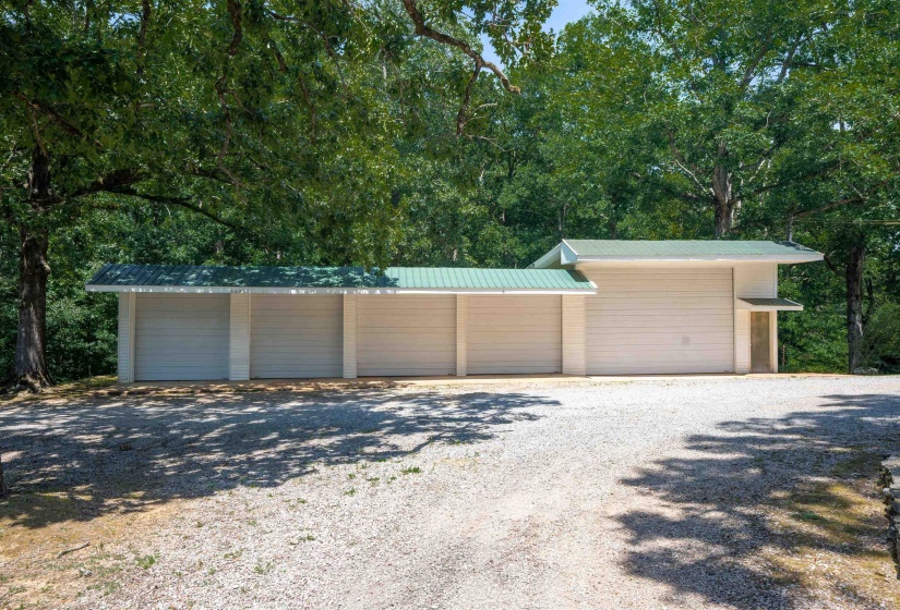 View of front facade featuring a garage