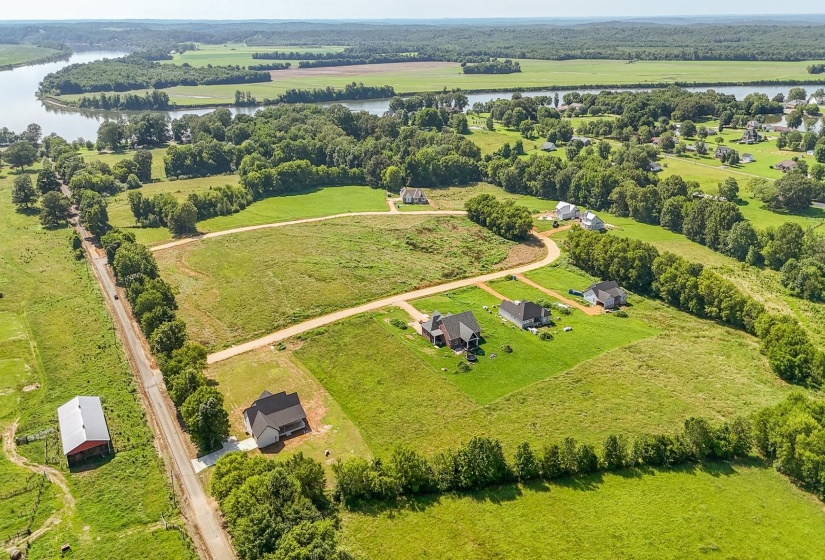 View of rural area featuring a nearby body of water