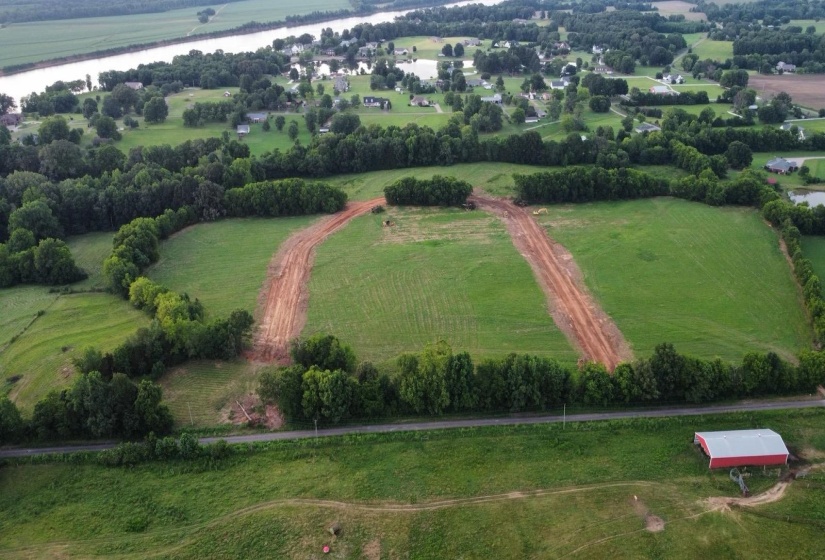 Drone / aerial view featuring a rural view