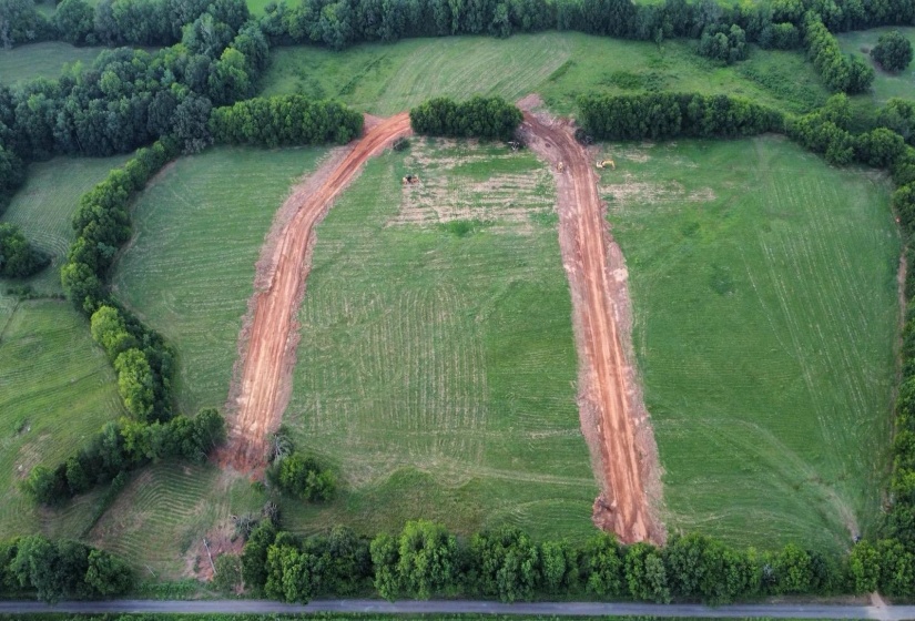 Drone / aerial view with a rural view