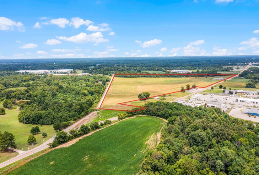 Birds eye view of property